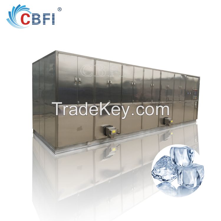 3tons square crystal mini cube ice maker machine and package line CV3000