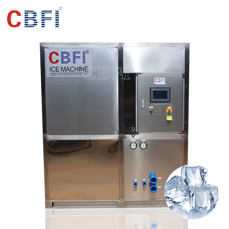 3tons square crystal mini cube ice maker machine and package line CV3000