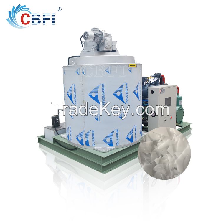 CE certified water-cooled flake ice machine