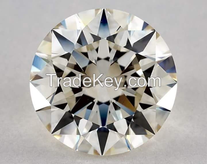 natural polished round brilliant cut white diamonds