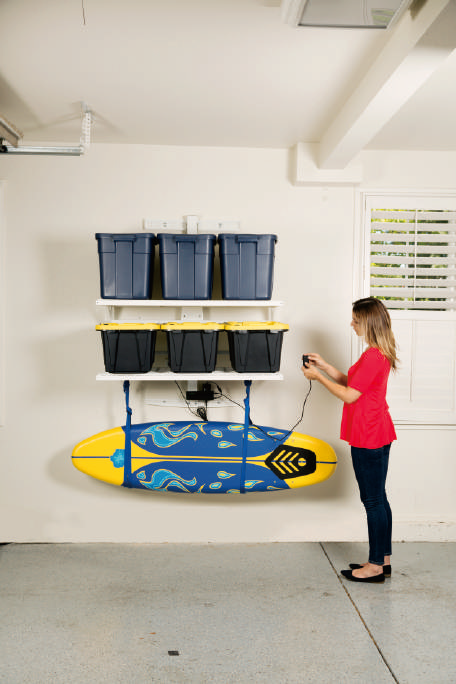 The world's first motorised wall rack designed exclusively for garage