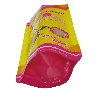 100% biodegradable remarkable quality cheap price fish bait plastic bag stand up pouch with transparent window