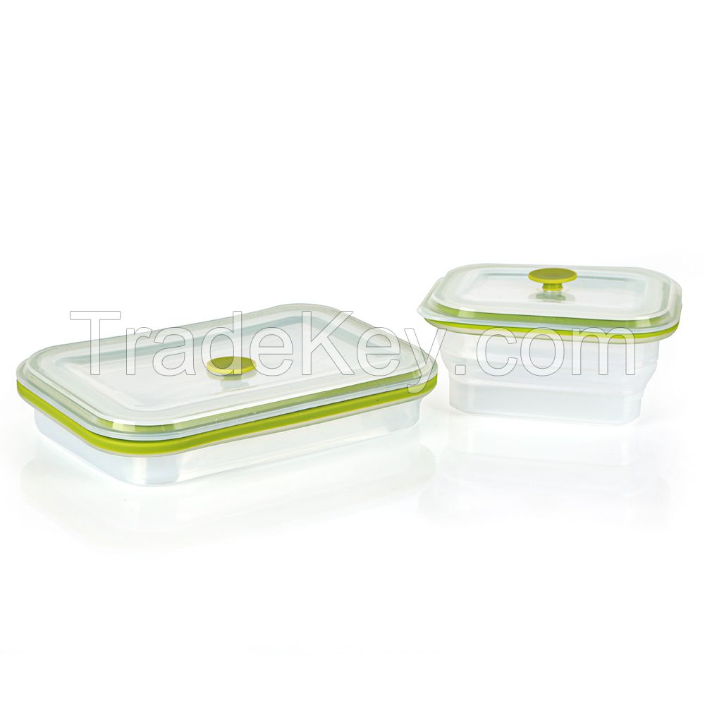 Silicone Folding Food Storage Container LunchBox