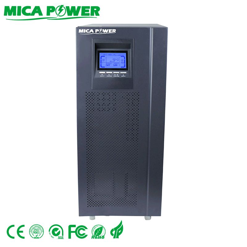 6000VA 10000VA High frequency online UPS with Sealed free maintenance lead acid battery