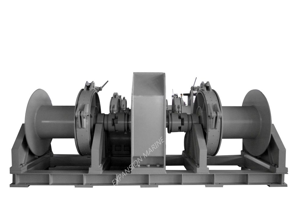 30T  electric double drums winch