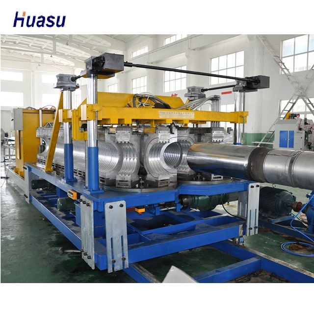 Double Wall Pipe Extruder-double Wall Corrugated Pipe Extrusion Line-sbg-500