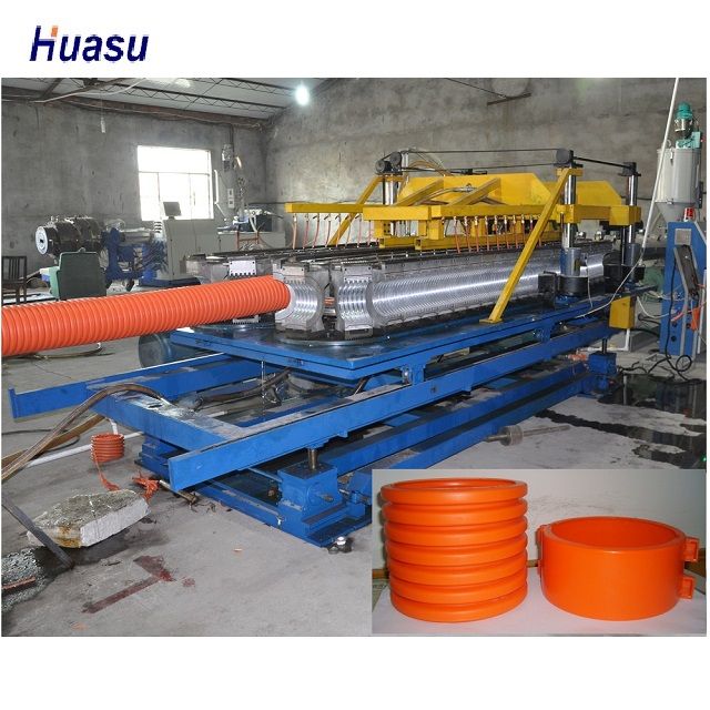 PE/PP/PA/PVC Single Wall Corrugated Pipe Extrusion Line