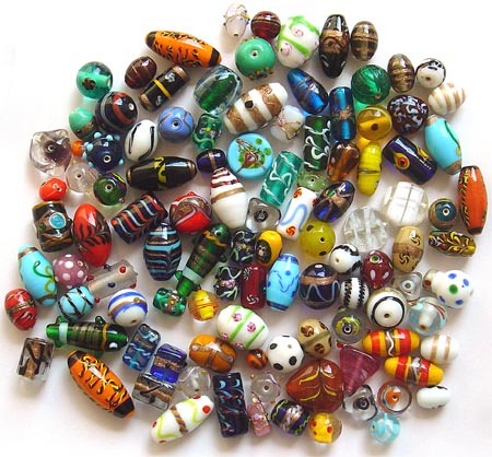 lamp work glass beads