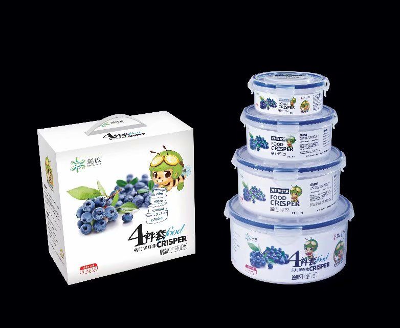 Pp Plastic Food Grade Airtight Round Shape Food Container R-8810