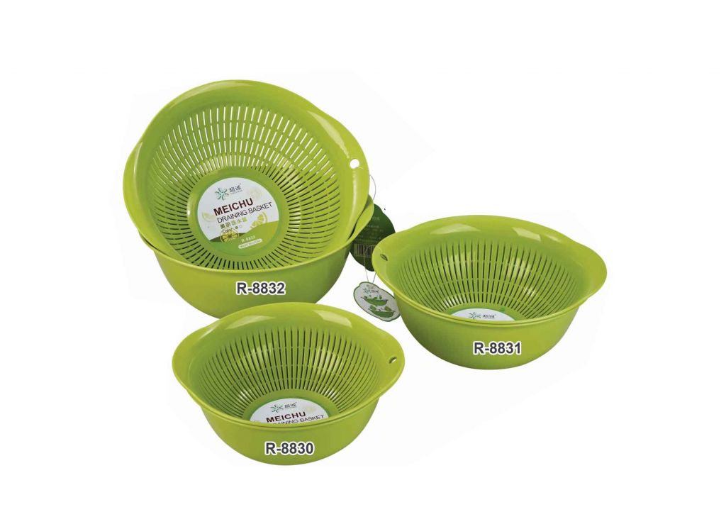 Pp Plastic Drain Basket Cleaning Basket Vegetable Basket 