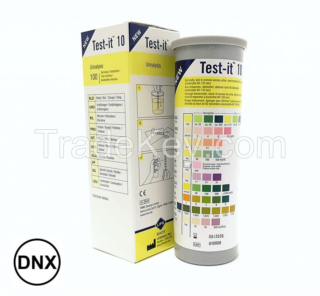 Urine Reagent Test Strips - Test-it 10