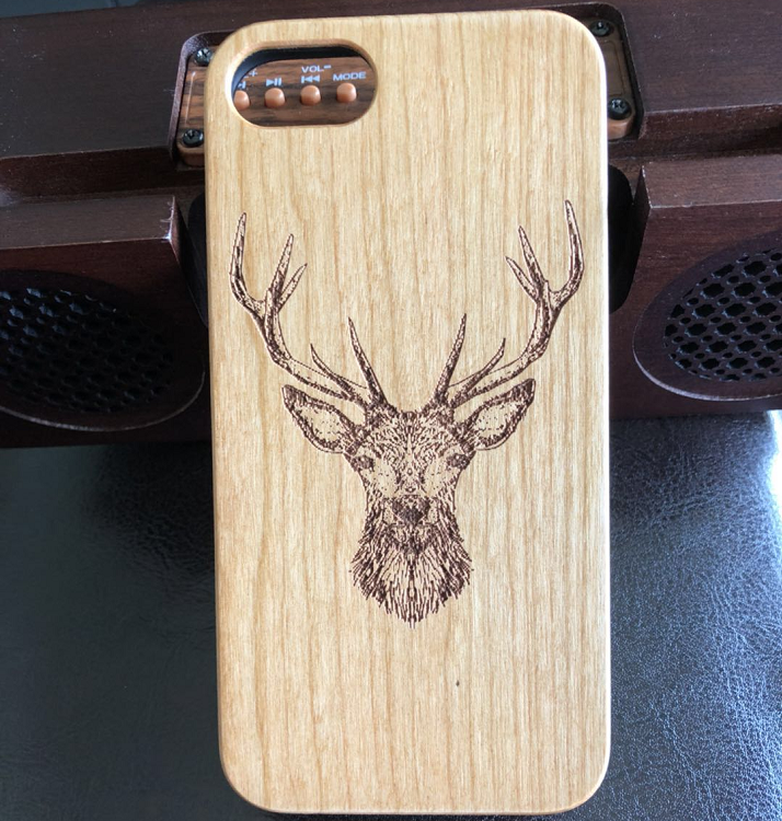 Wood Case Phone Customized Logo High Quality Blank Natural Wood Case f