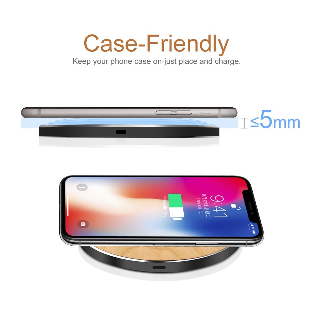 Wireless Charger Custom Fast Bamboo Wireless Charger for Samsung Galaxy s10