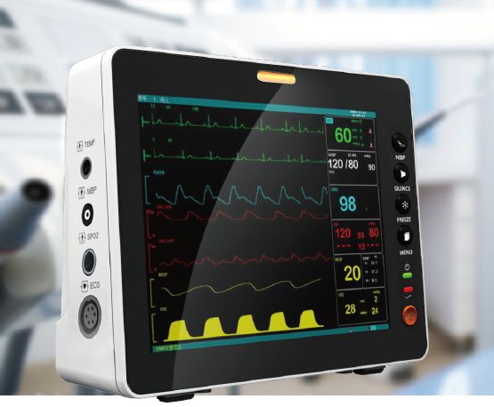 8.4 Inch Hospital Medical Portable Bedside ICU Multi Parameter Patient Monitor