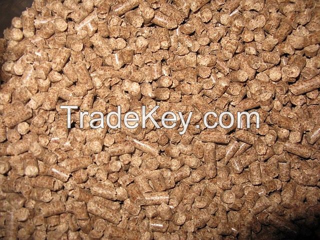 wood pellets from the coniferous breeds of wood