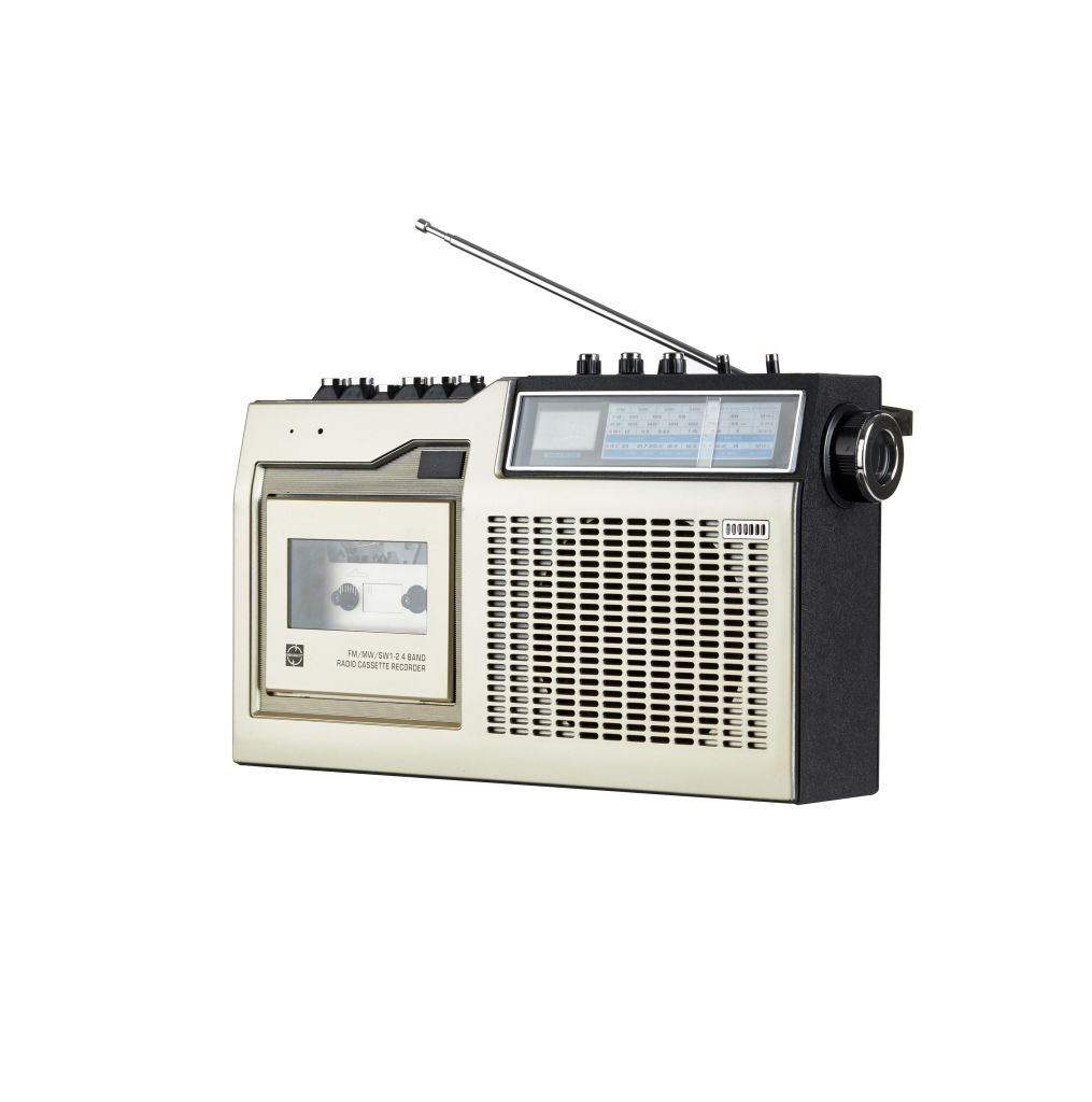 Portable Radio With Cassette Playing