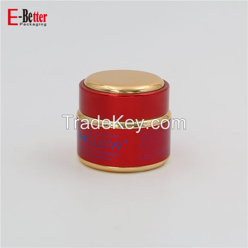 custom luxury 50g aluminum cosmetic cream jar