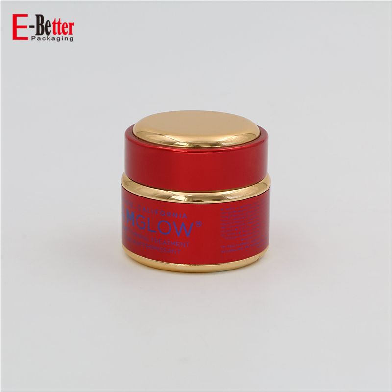 custom luxury 50g aluminum cosmetic cream jar