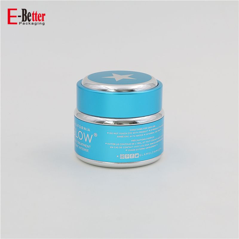 series high quality black oxidation aluminum skin care cream jars