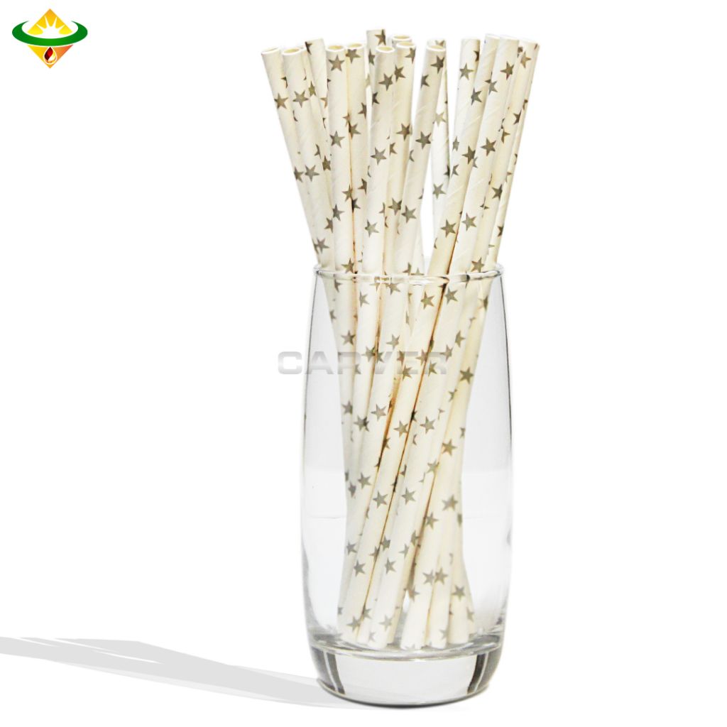 Biodegradable OEM Pointed Flexible Paper Straws