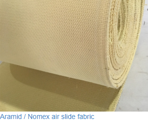 Polyester filament air slide fabric