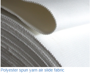 Polyester filament air slide fabric