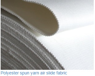 Polyester spun yarn air slide fabric