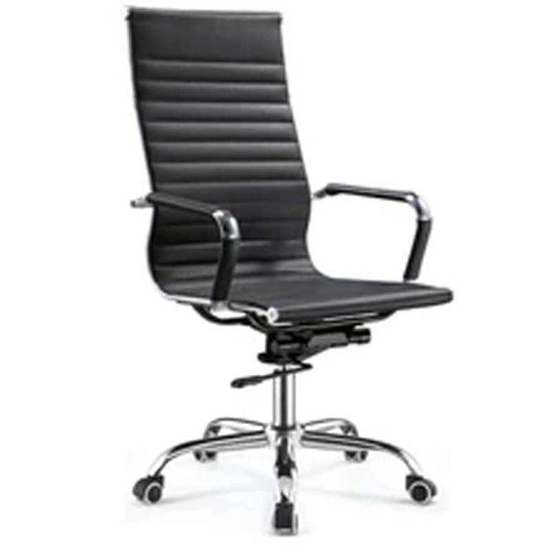 Best Selling High Back Tall Ribbed PU Leather Swivel Tilt Adjustable Executive Ergonomic chair