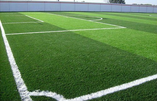 Artificial field grass turf uesd in mini soccer kids playground in duocolors