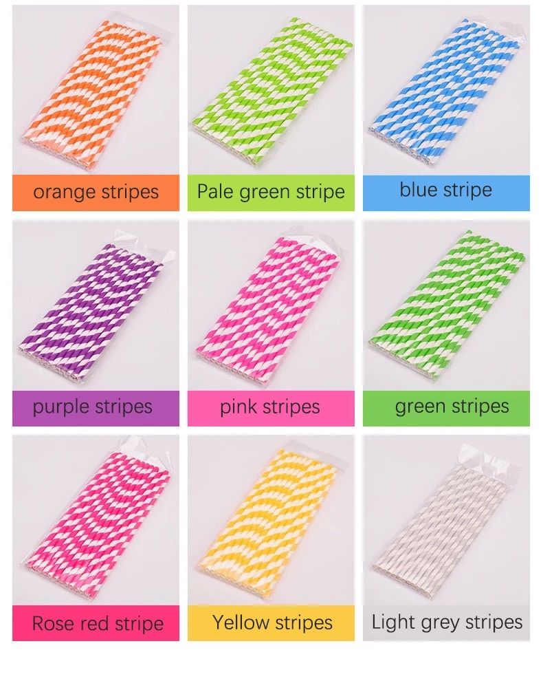 7.75 inch degradable paper straw