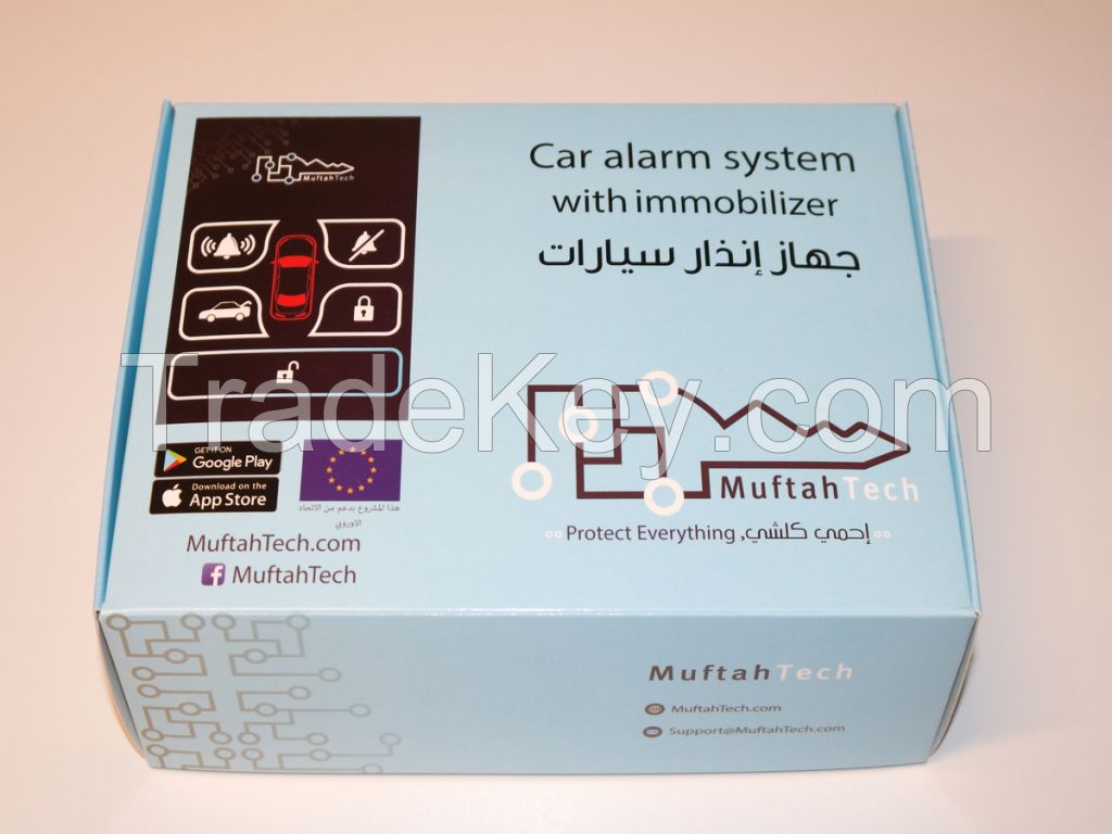 Car alarm system and remote control