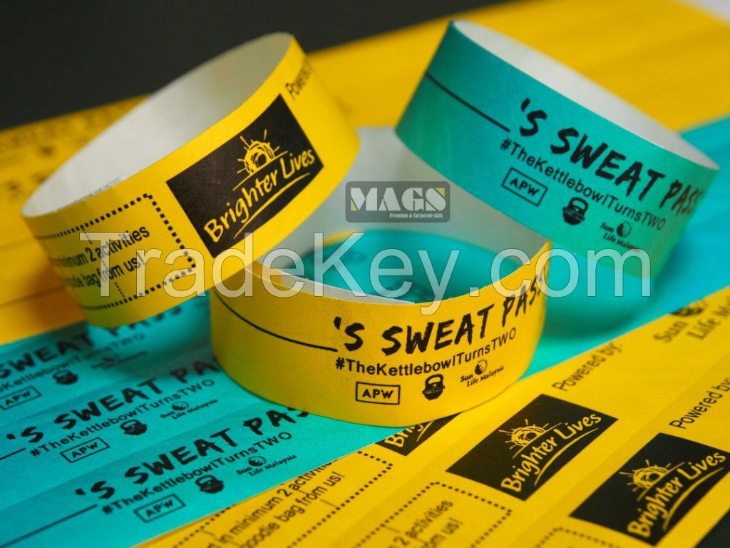 TYVEK/Paper Wristbands Printing Malaysia