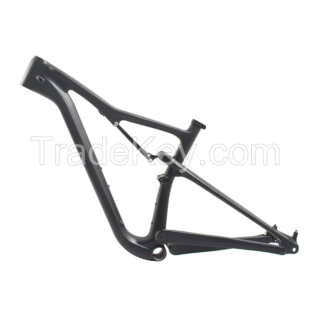 chinese mountain bike frame reviews 29er full carbon suspension mtb frame with boost 148*12mm