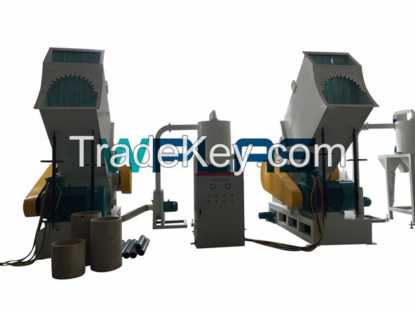 Crusher for plastic pipe