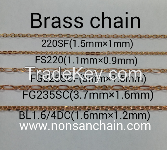 brass chains for imitation jewelry