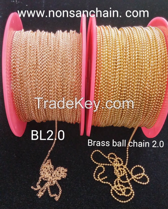 brass chains for imitation jewelry