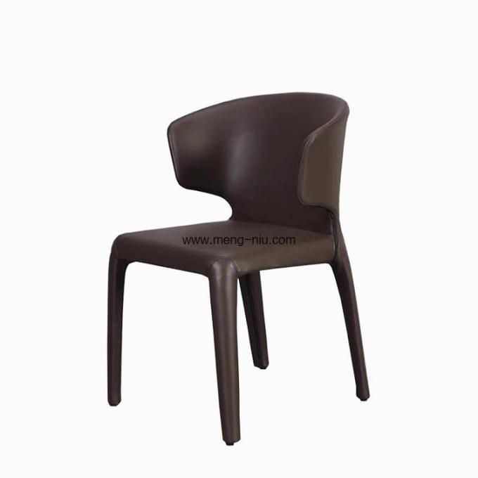 Full upholstered PU or Fabric dining chair, cafe chair, upholstered hola chair without arm