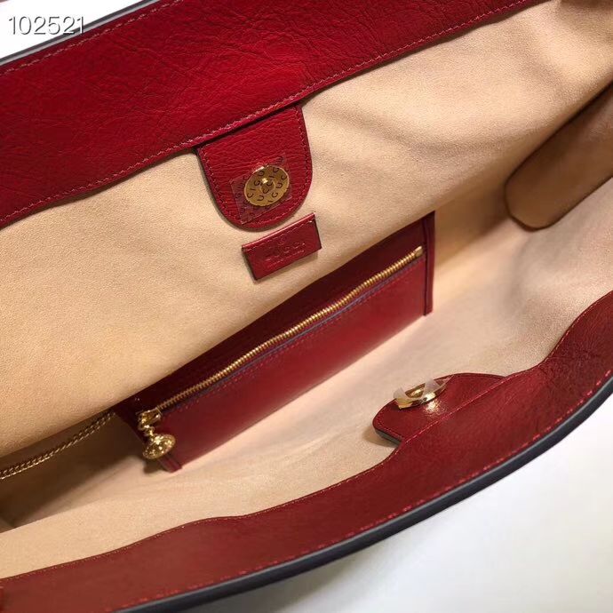 Famous Branded OEM Red Leather Large Tote Handbag Handle Bag Shoulder For Women Lady Girl