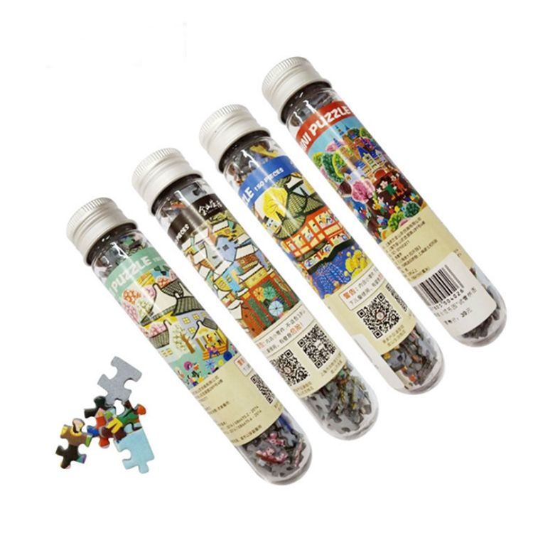 Mini Puzzle in Plastic Tube