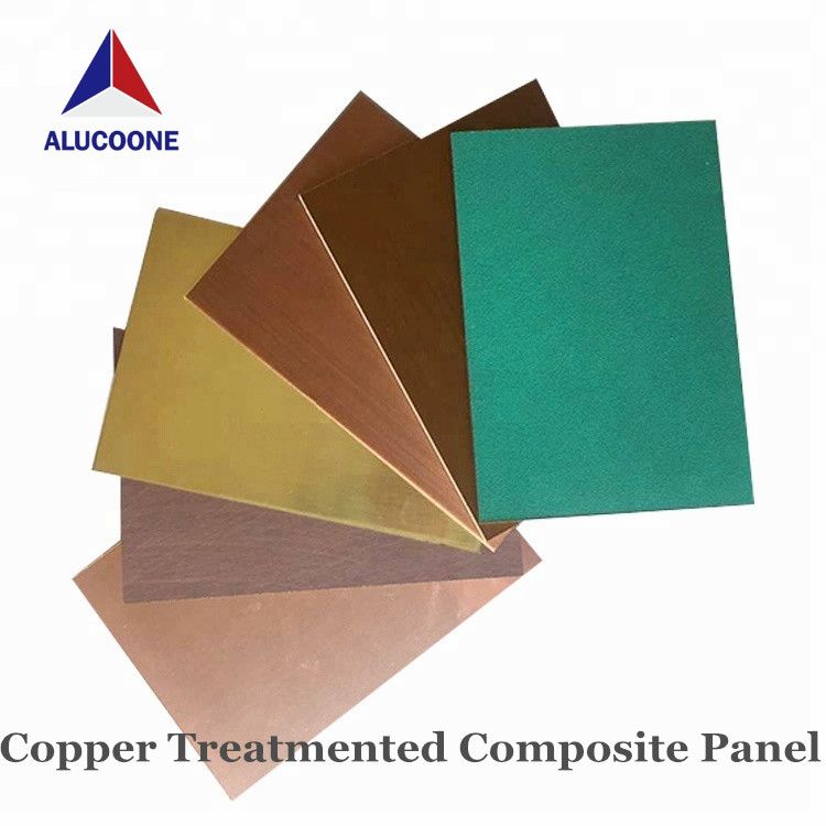 Alucoone Art Embossed copper composite panel supplier