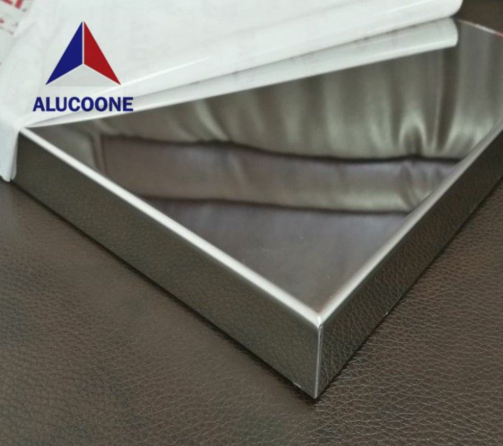 ALUCOONE Mirror Embossed Hairline Brush Brushed Emboss Polished Stainless Steel Composite Panel