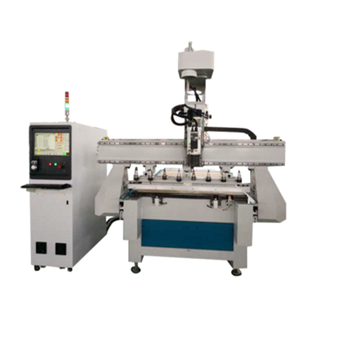 Linear automatic tool changer cnc router machine