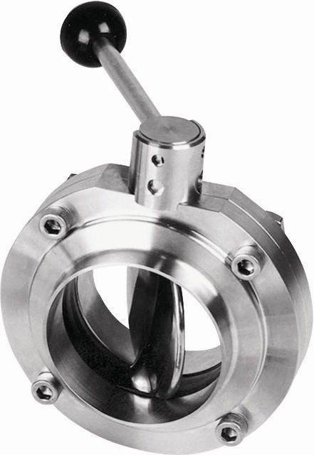 Stainless Steel welded sanitary butterfly valve(304/316L)