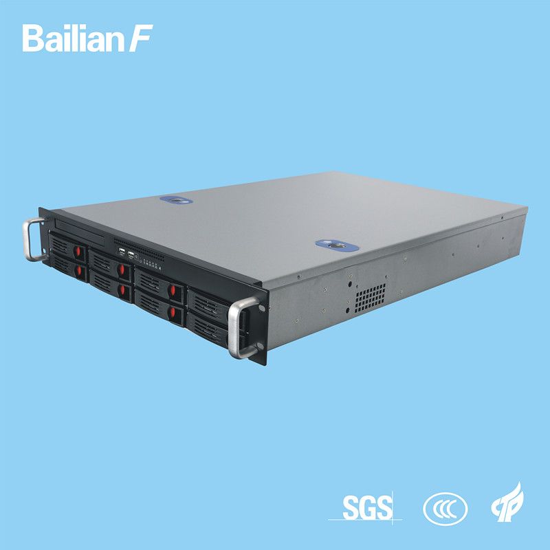 2u 8 Bay Rack Server Customized Server Xeon E5 for Storage IPTV Monitoring Hotel Movie Government It Company etc