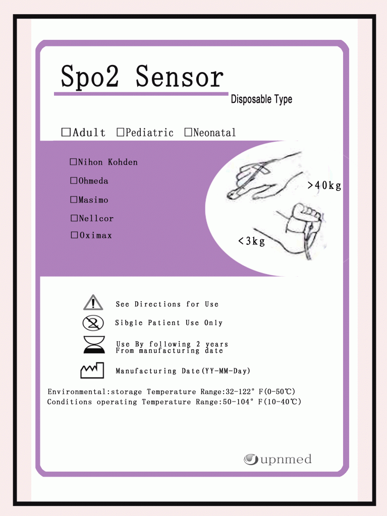 Nellcor infant disposable spo2 sensor
