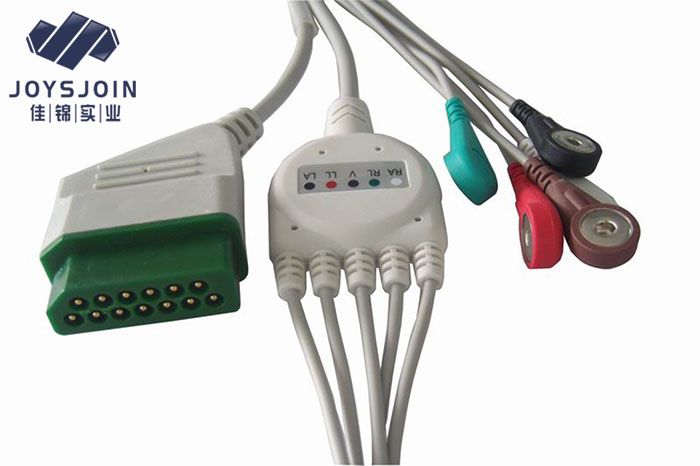 Joysjoin Nihon Kohden defibrillator TEC-5521/5531 5lead ECG Cable