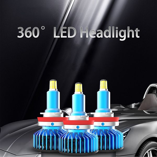 Mi9 Super Shining Mini 360Â° LED Headlight Bulbs 9005 9006 h1 h4 h7