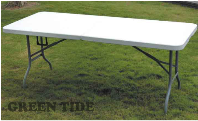 Patio Furniture HDPE Plastic Blow Molded Folding Camping Table