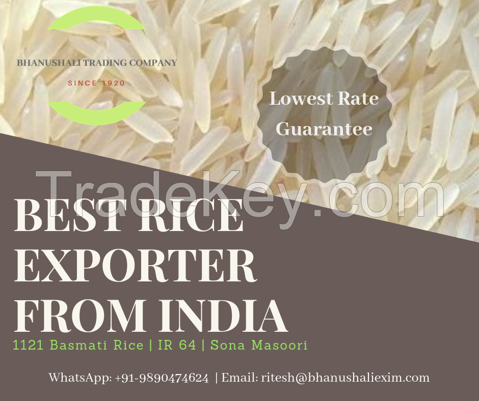 Indian Long Grain Rice, Basmati Rice, Non basmati Rice