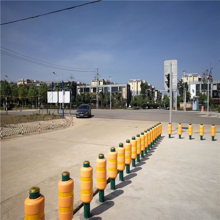 Flexible Reflective Traffic Warning Post with Steel Base